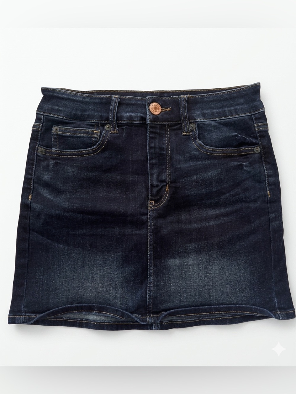 American Eagle Outfitters Dark Indigo Denim Mini Skirt